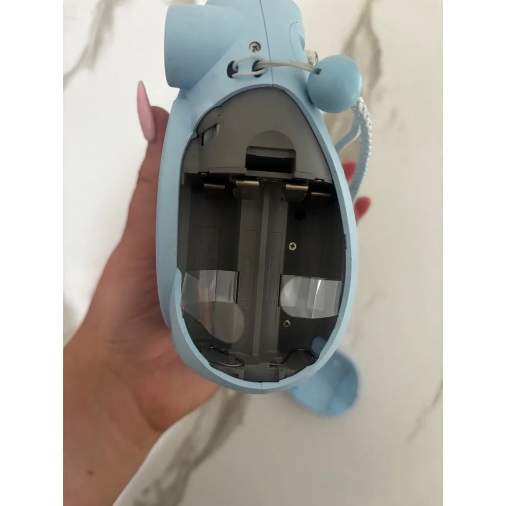 Fujifilm Instax Mini 7S Instant Film Camera Powder Blue with Wrist Strap